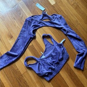 Urban Outfitters Purple Sports Bra Set
